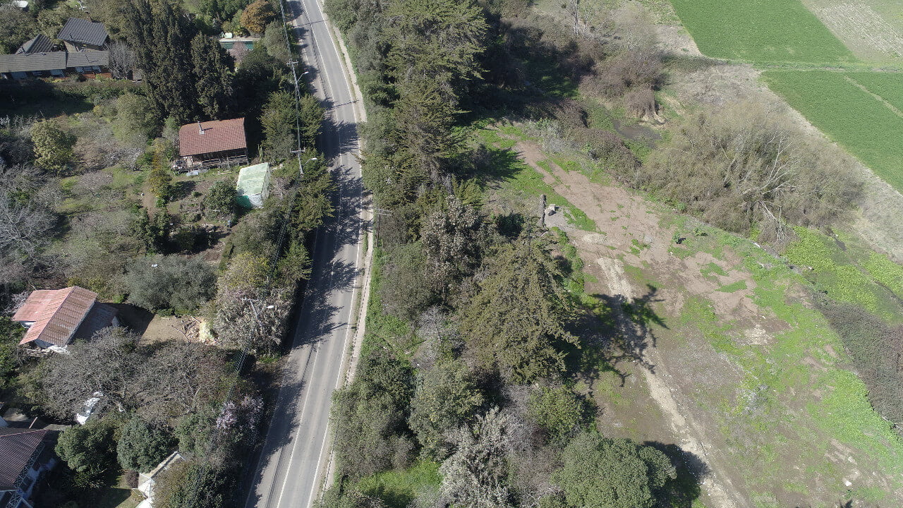 Vista aérea del terreno de Ribera Maipo en Lo Gallardo